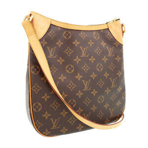 Louis Vuitton Leather Shoulder Odeon Monogram Brown Bag